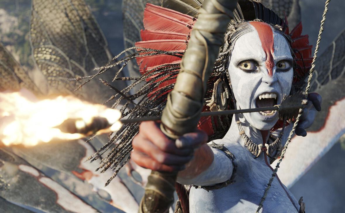 Кадр из фильма &laquo;Avatar: Fire and Ash&raquo;