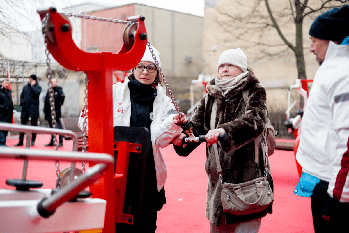 В Санкт-Петербурге открыли инклюзивную площадку для занятий спортом