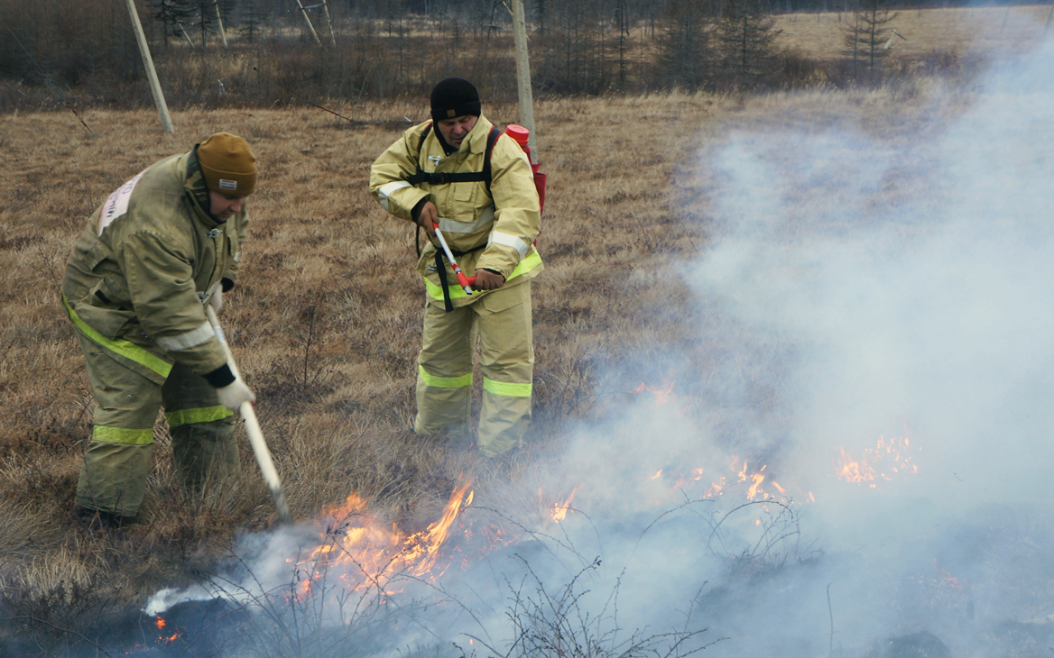 Природный пожар в тундре Магаданской области локализовали