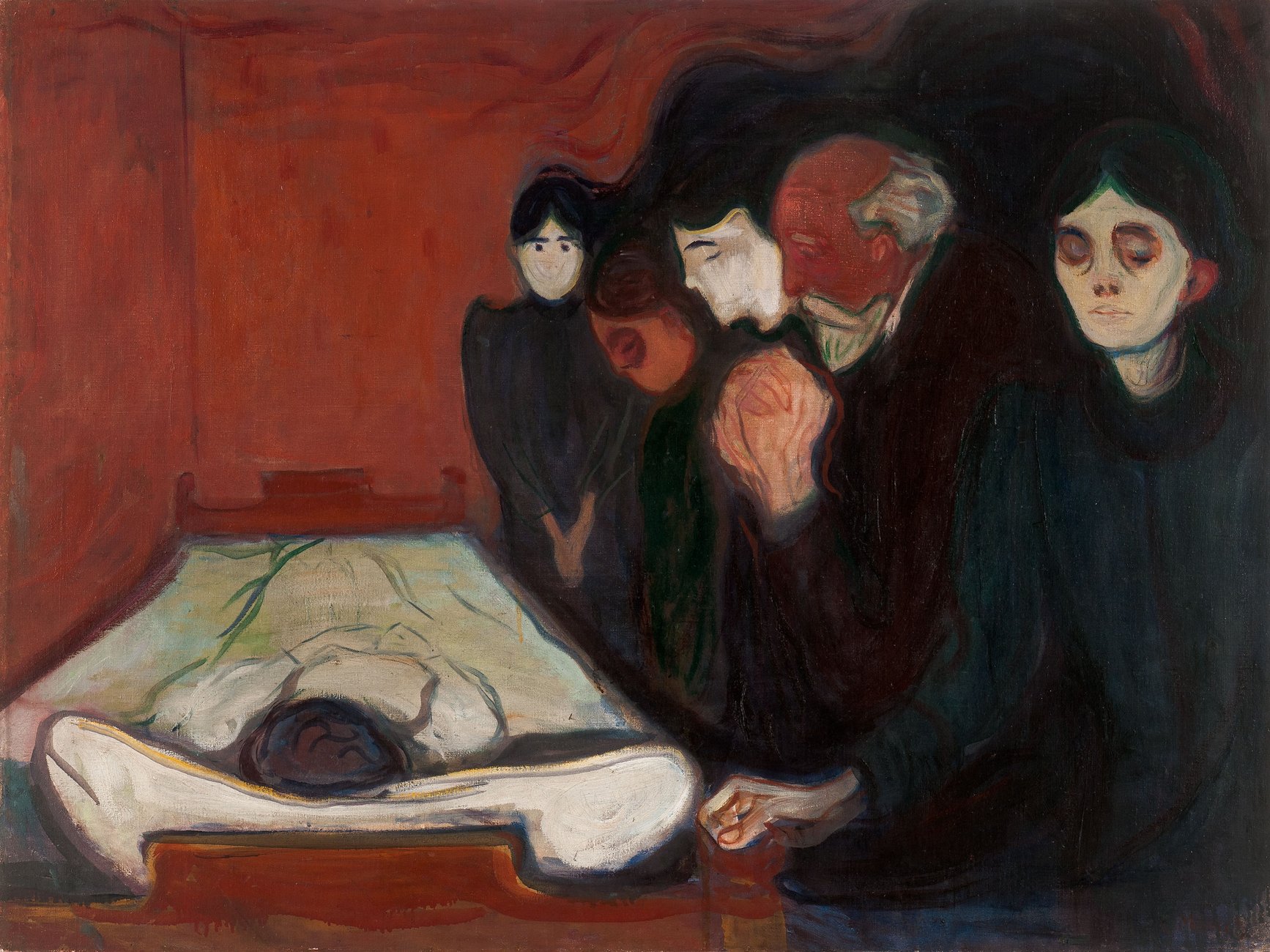 Эдвард Мунк. &laquo;At the Deathbed&raquo;, 1895