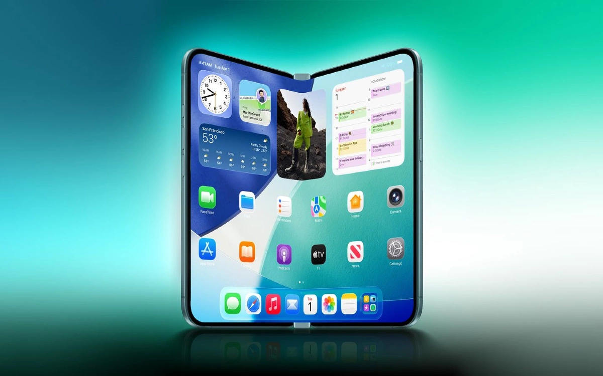 Предполагаемый дизайн предстоящего раскладного смартфона iPhone Fold