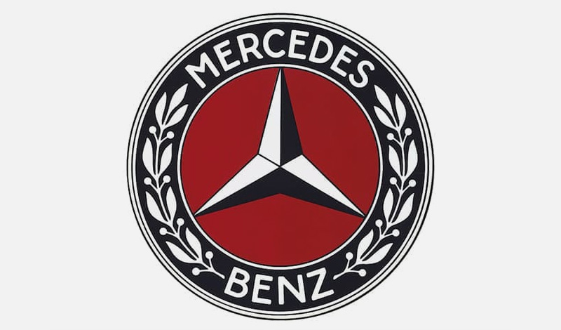 Один из первоначальных вариантов эмблемы компании Mercedes-Benz