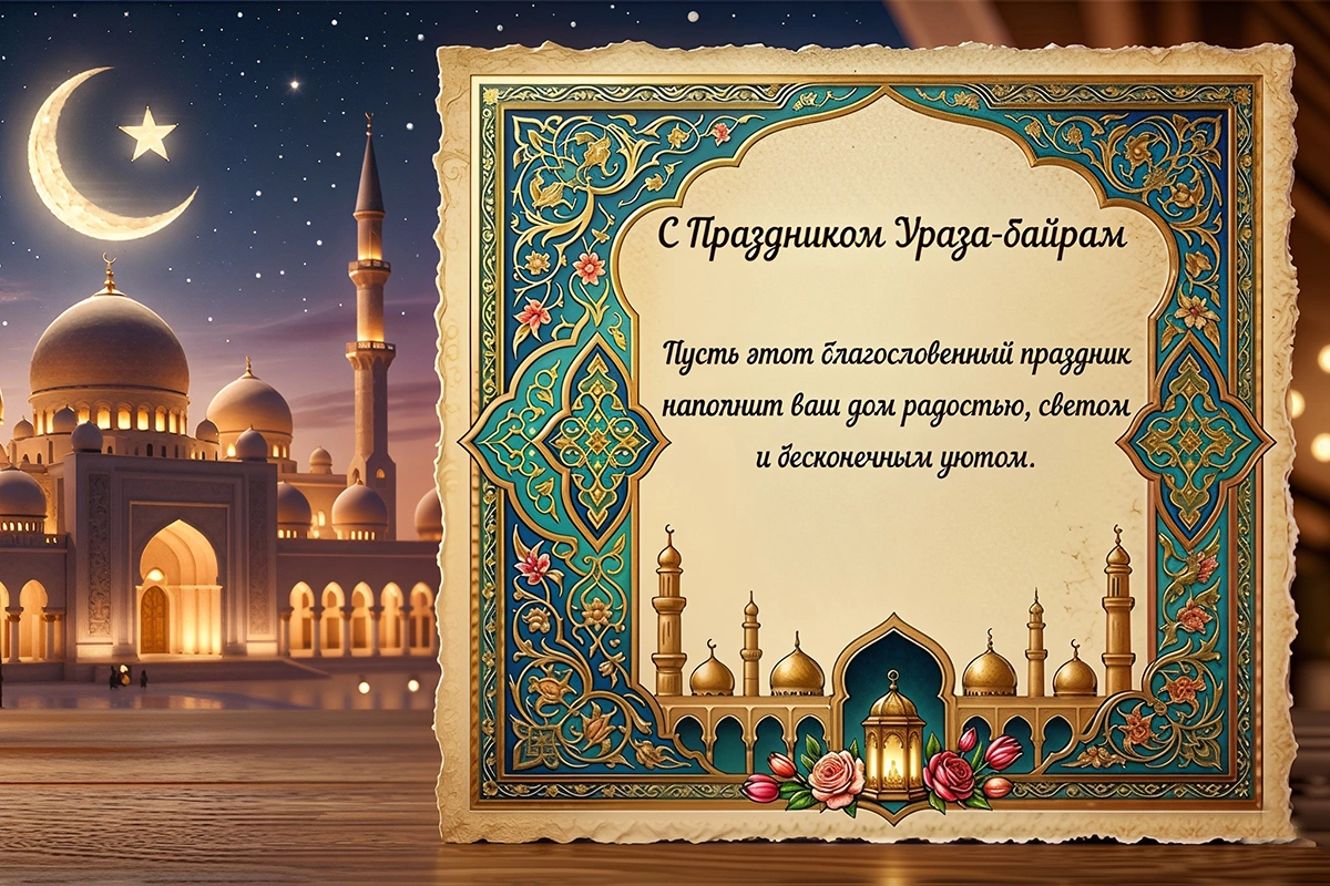 Открытки с Ураза-байрам: 15 вариантов для трогательного поздравления