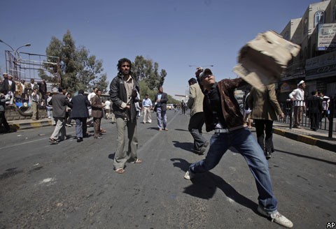 Массовые беспорядки в Йемене