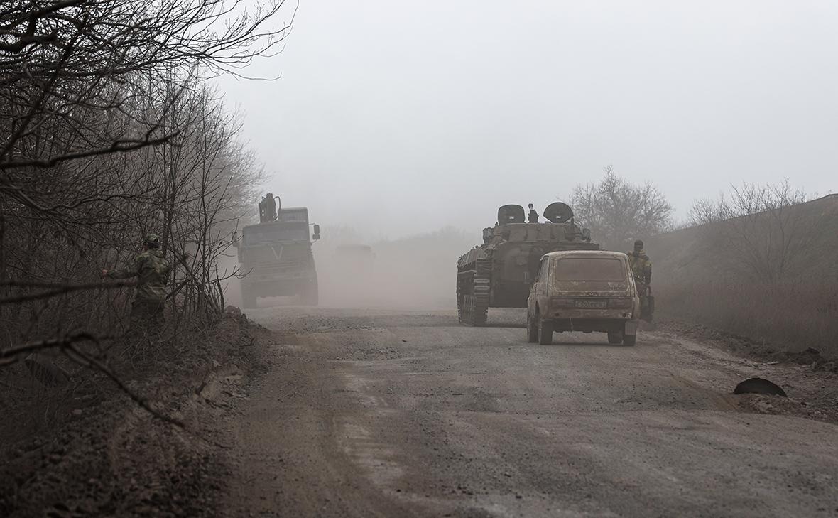 Военная техника в окрестностях города Артемовск (Бахмут)