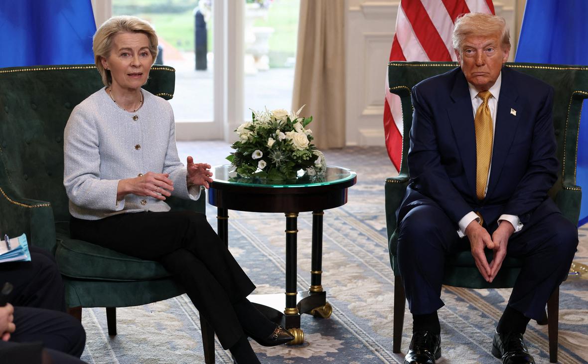Урсула фон дер Ляйен и Дональд Трамп