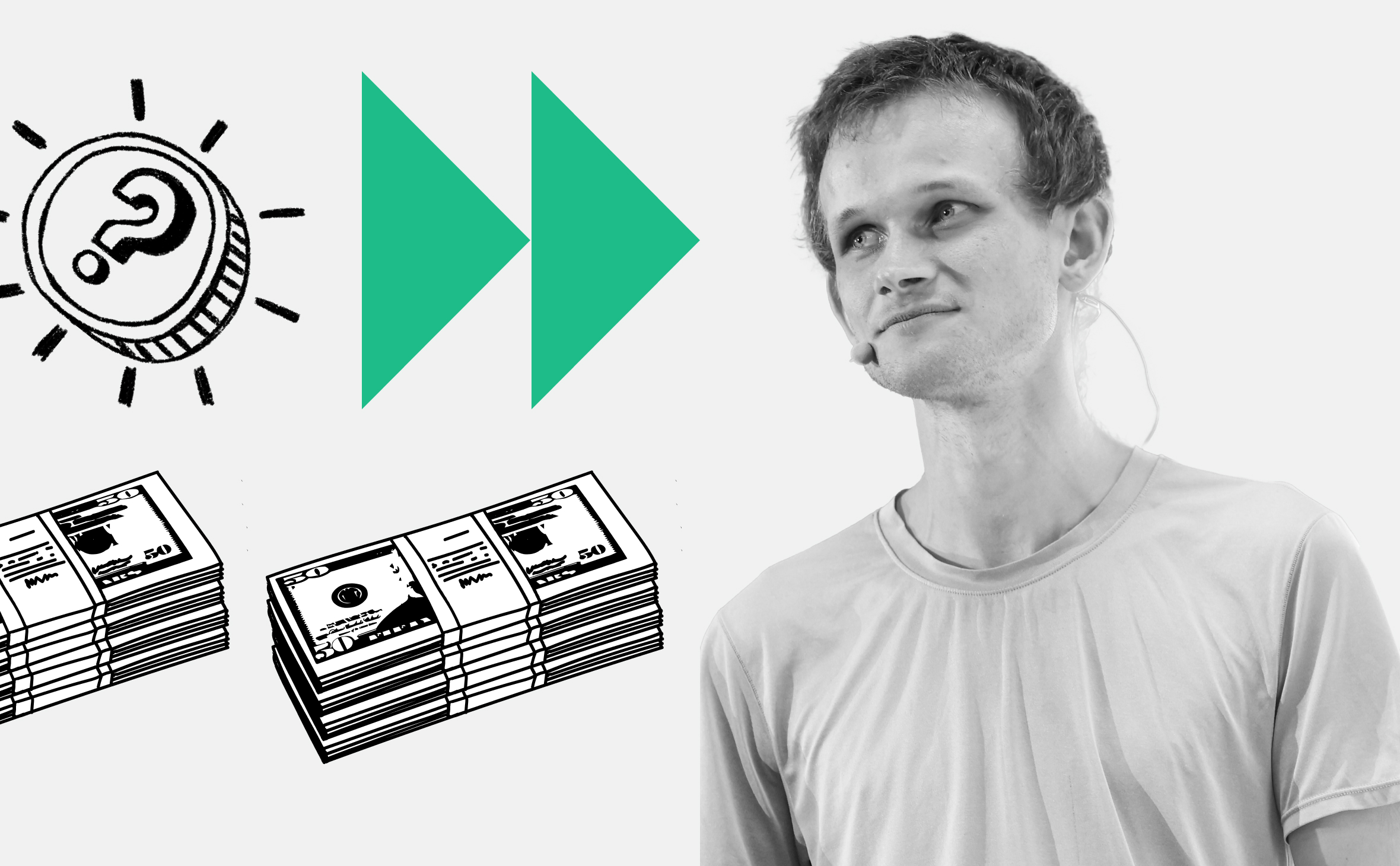 Цена Ethereum выросла в тысячи раз за 10 лет. Сколько денег у Бутерина