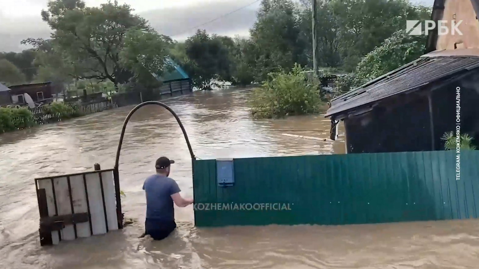 Последствия наводнения в Приморье. Видео