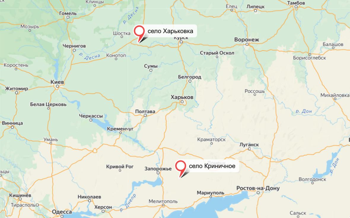 Армия России заняла два села в Сумской и Запорожской областях