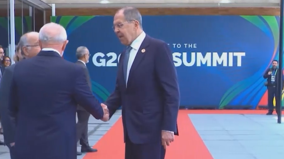 Лавров приехал на саммит G20 в Рио-де-Жанейро. Видео