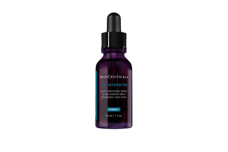 Корректирующая сыворотка HA Intensifier, SkinCeuticals для поддержания внеклеточного матрикса и восполнения естественных запасов гиалуроновой кислоты в коже содержит комбинацию трех&nbsp;форм гиалуроновой кислоты