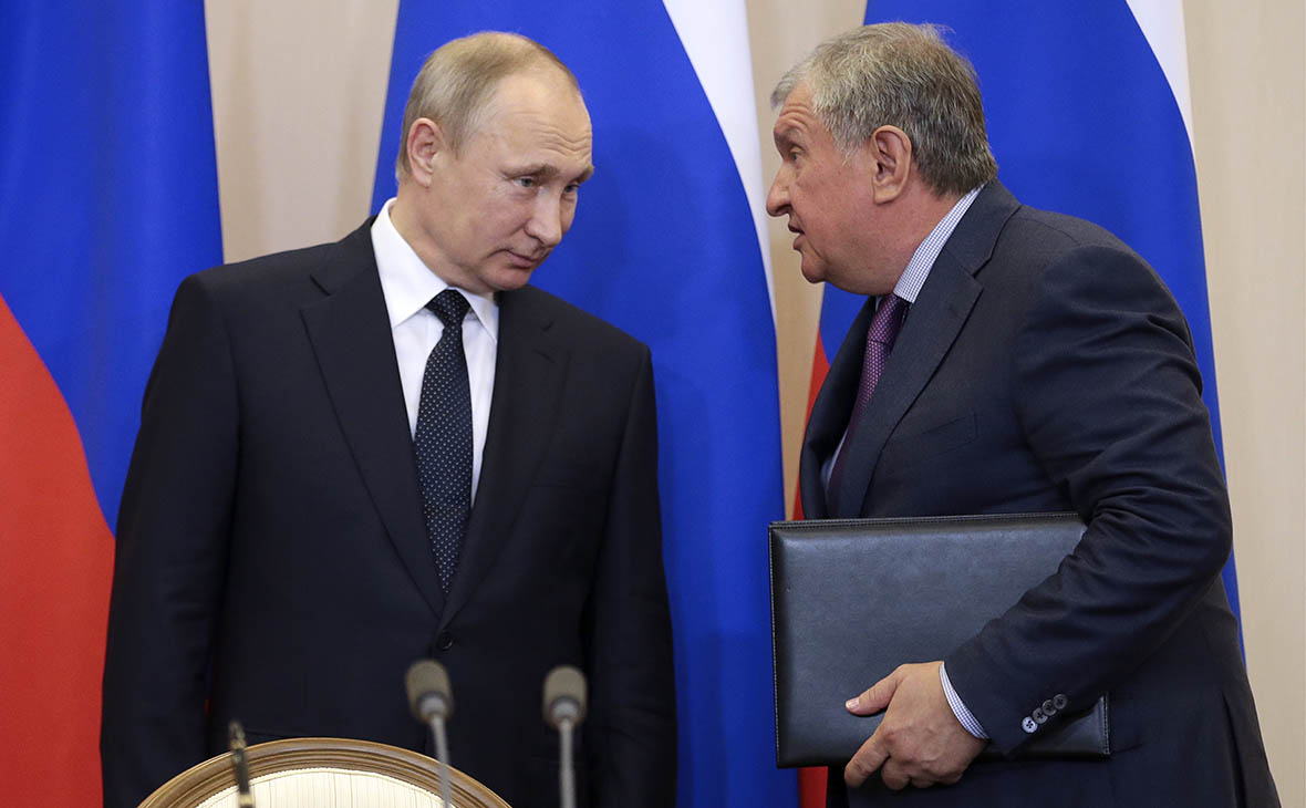 Владимир Путин и Игорь Сечин
