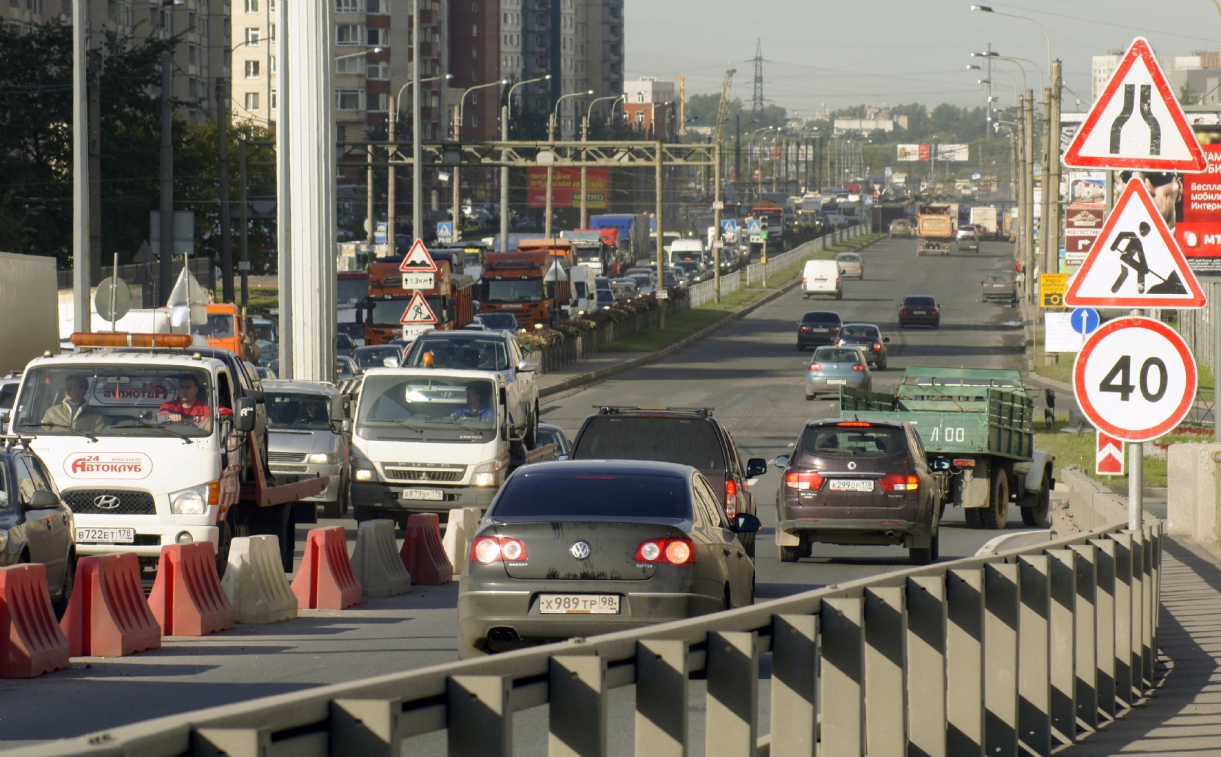 Под Петербургом начался ремонт крупной автомагистрали — РБК