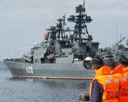 В Североморске произошел пожар на корабле "Адмирал Чабаненко"