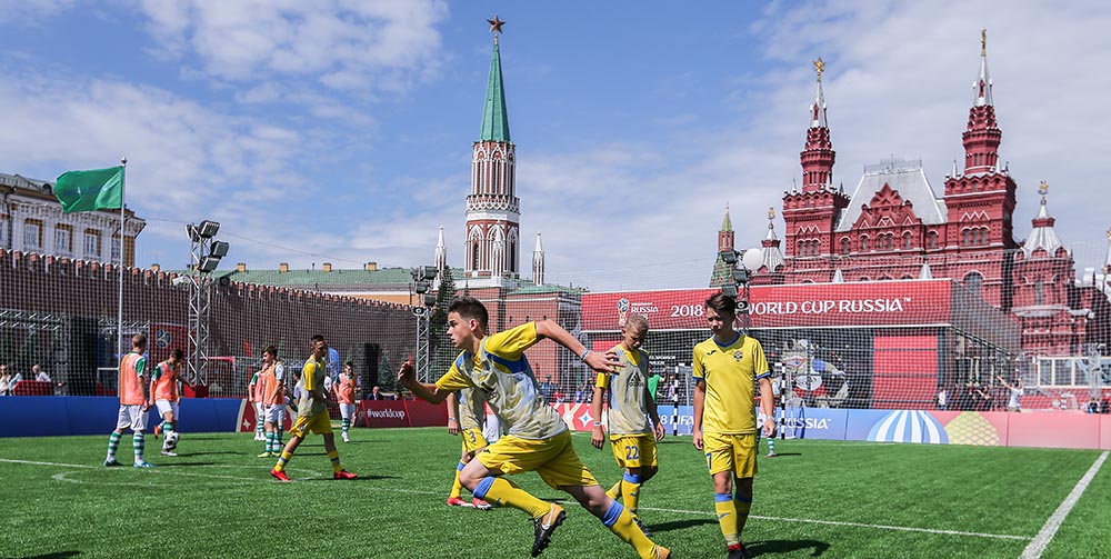 Парк футбола на Красной площади