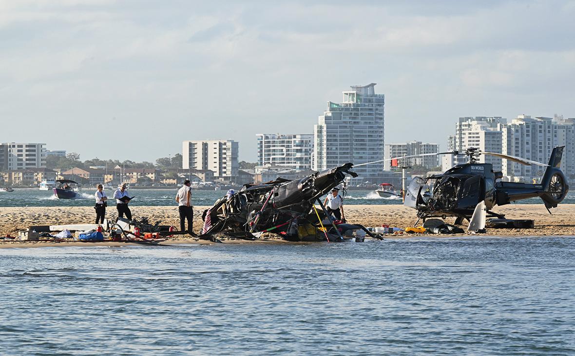 Четыре человека погибли в Австралии при столкновении двух вертолетов