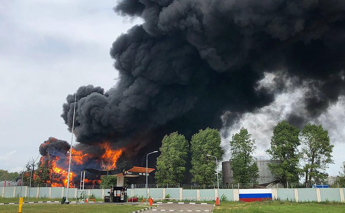 Возгорание резервуара с топливом в Воронеже