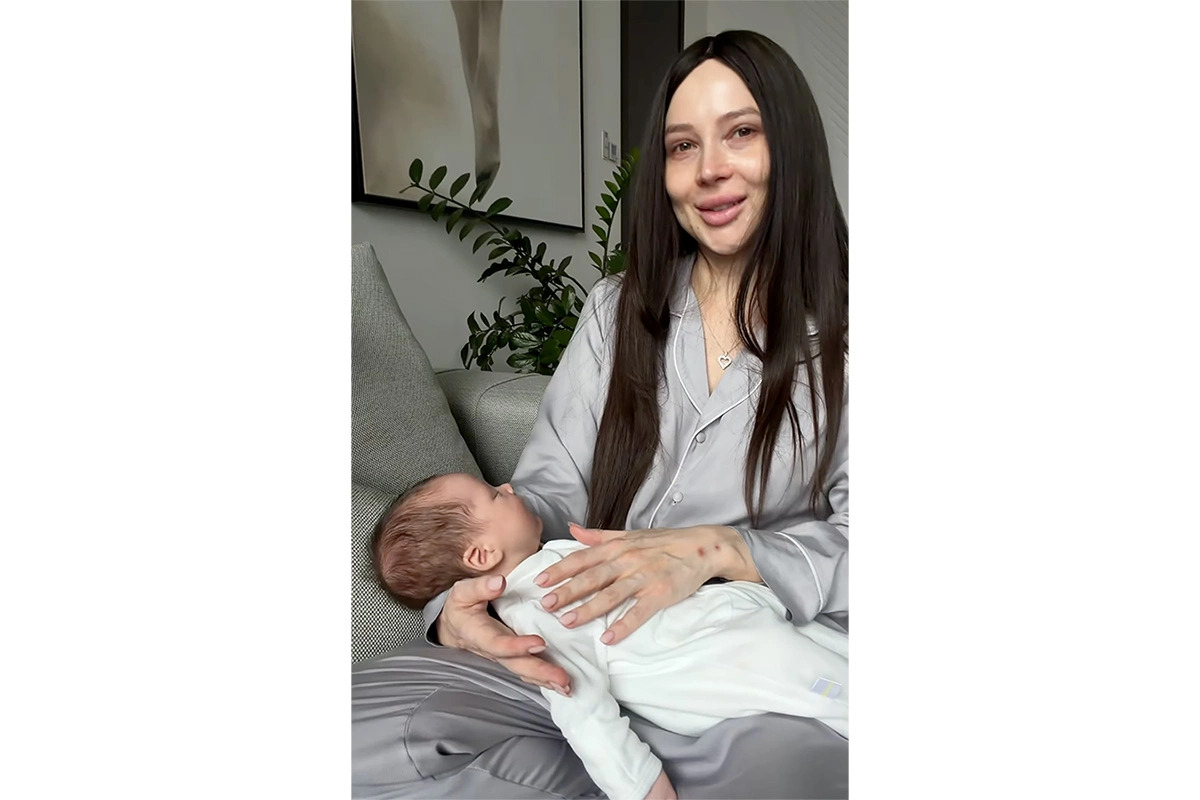 Блогер Лерчек (Валерия Чекалина) c сыном