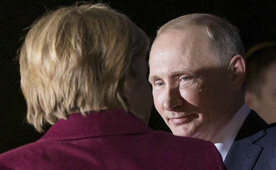 Президент России Владимир Путин и&nbsp;канцлер Германии Ангела Меркель
