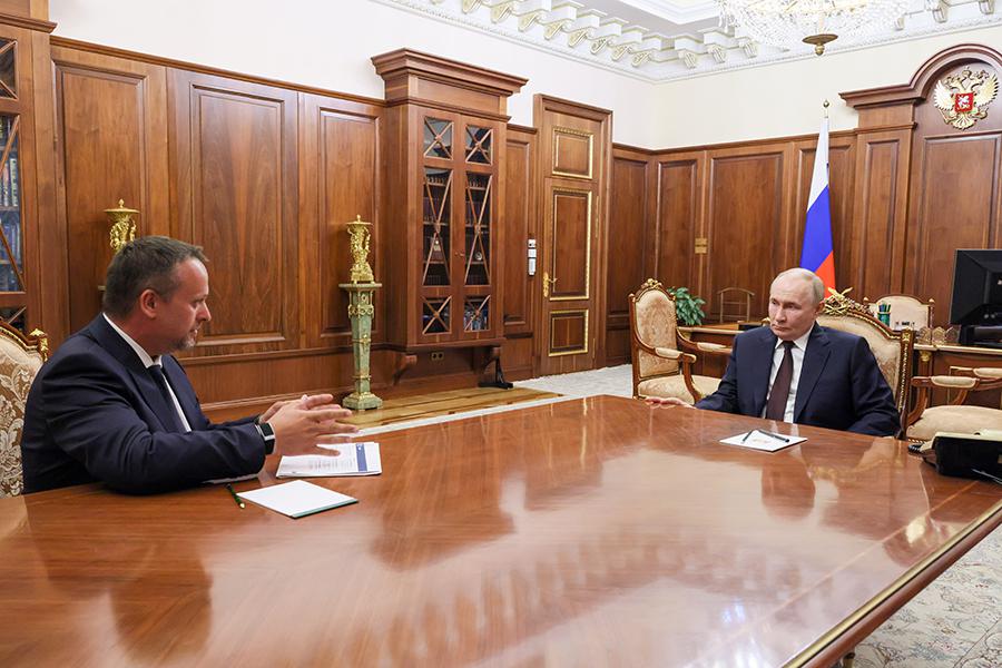 Андрей Никитин и Владимир Путин