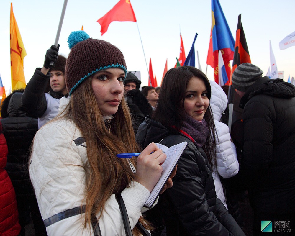 Митинг в поддержку Крыма.