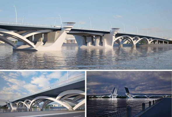 Проект Большого Смоленского моста. Фото: Комитет по развитию транспортной инфраструктуры Санкт-Петербурга&nbsp;