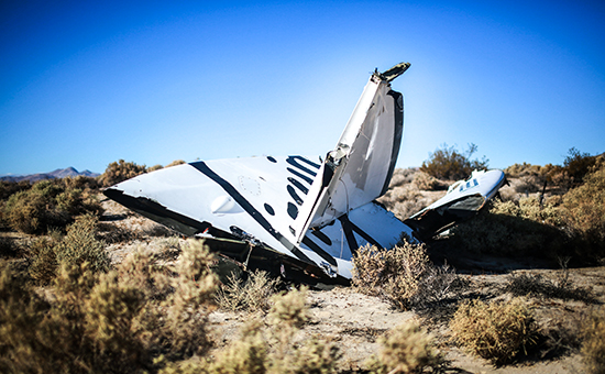 Место крушения суборбитального корабля SpaceShipTwo