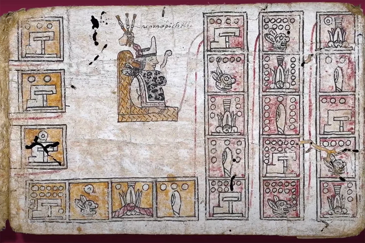 <p>Фрагменты ацтекских рукописей</p>