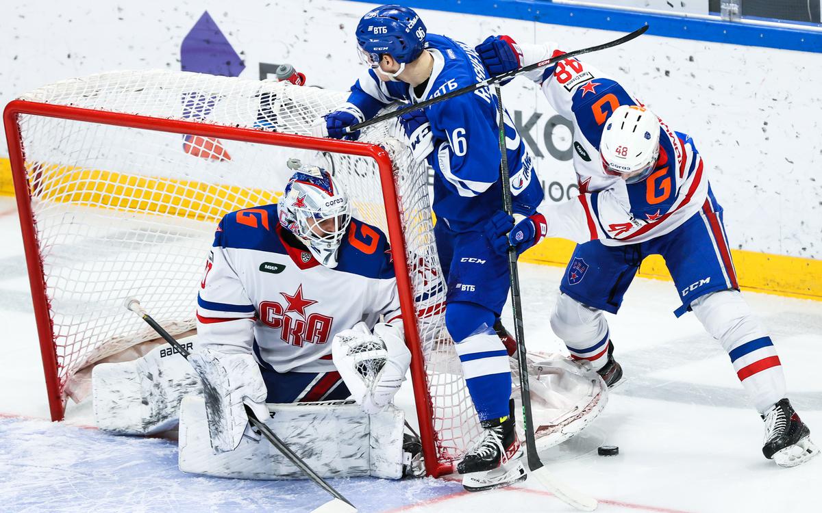 Дубль Гусева принес СКА четвертую в сезоне победу над «Динамо» в КХЛ