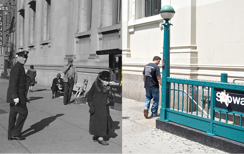 Связь времен: старый и новый Нью-Йорк на одной фотографии