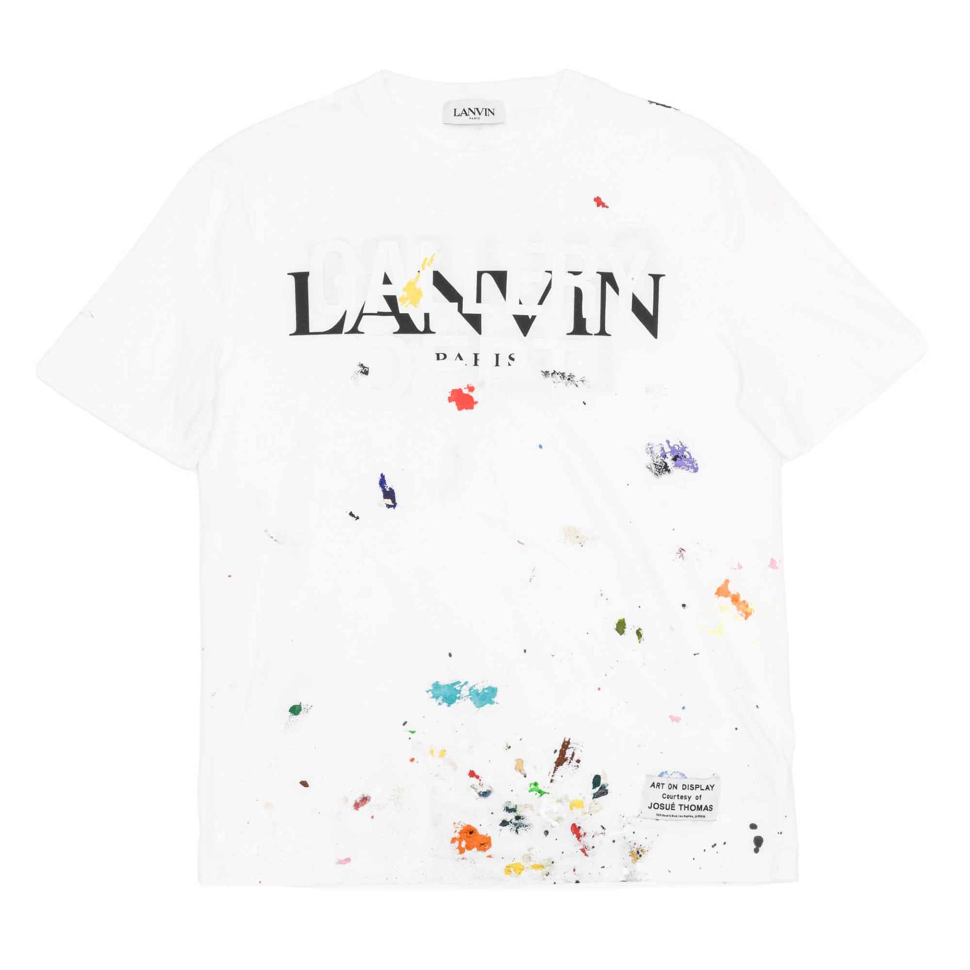 Хлопковая футболка Lanvin x Gallery Dept, Lanvin, 39&nbsp;950 руб. (ЦУМ)