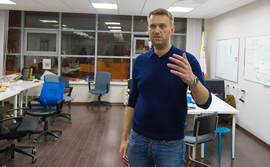 Алексей Навальный в офисе Фонда борьбы с коррупцией, январь 2015 года


