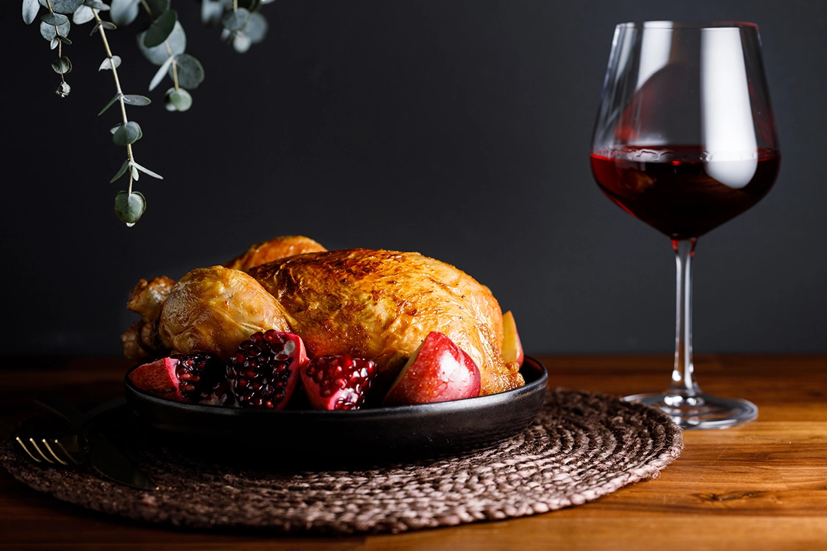 Курица в вине