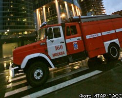 Крупный пожар в центре Москвы