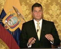 Президент Эквадора Рафаэль Корреа избран на новый срок