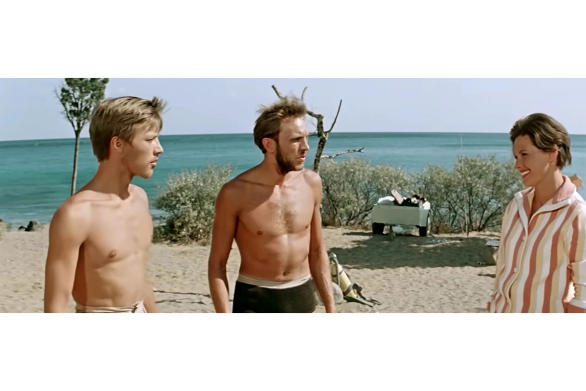 Кадр из фильма «Три плюс два», режиссер Генрих Оганисян, 1963 год