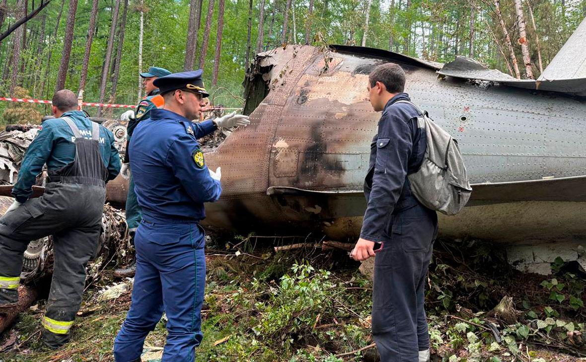 Место&nbsp;крушения самолета Ан-24 в Амурской области, 26 июля 2025 года