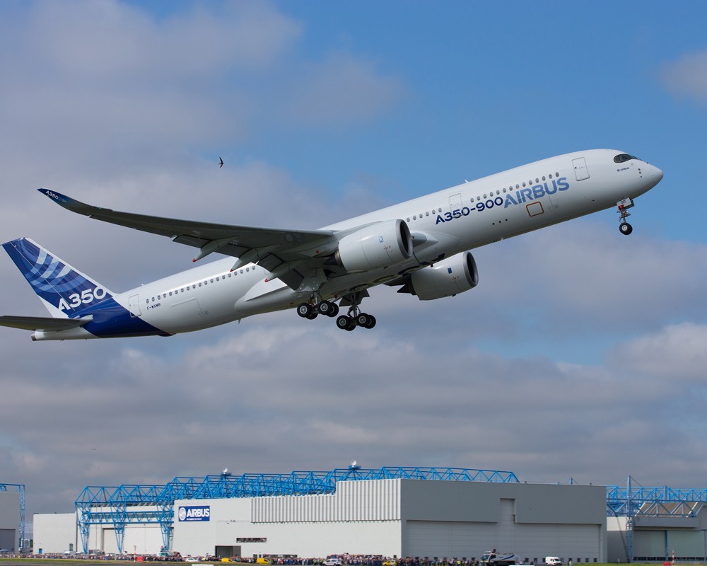 Airbus новой модели поднялся в небо