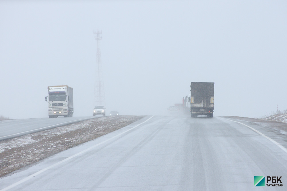 В Татарстане на трассе М-5 ввели ограничения для автобусов и грузовиков