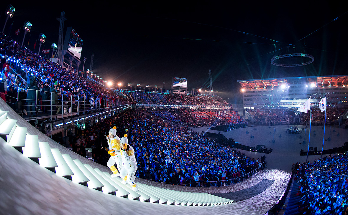 Церемония открытия Олимпийских игр в Пхёнчхане. 9 февраля 2018 года


