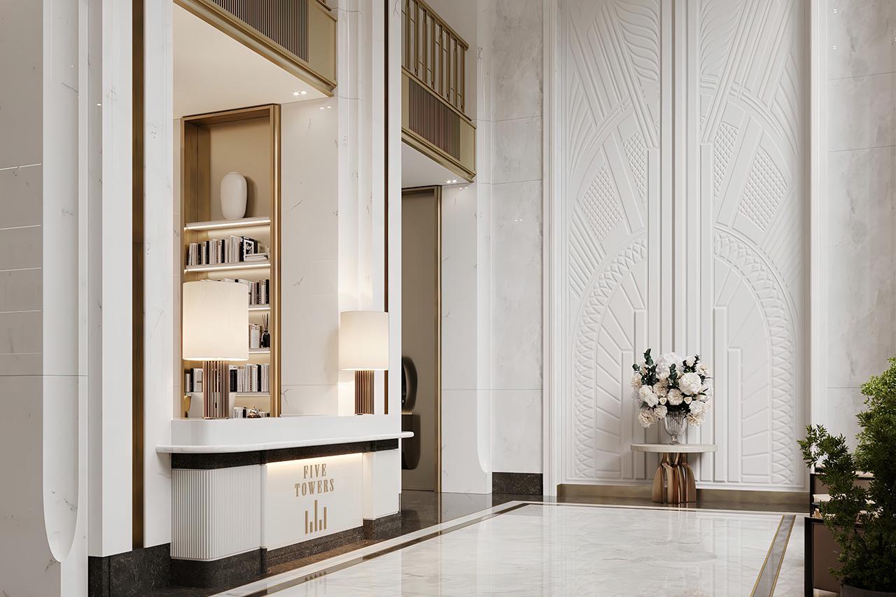Гранд-лобби в башне Five Towers