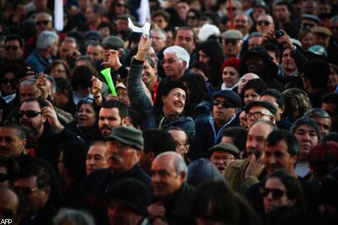 В Лиссабоне прошел стотысячный митинг против мер жесткой экономии