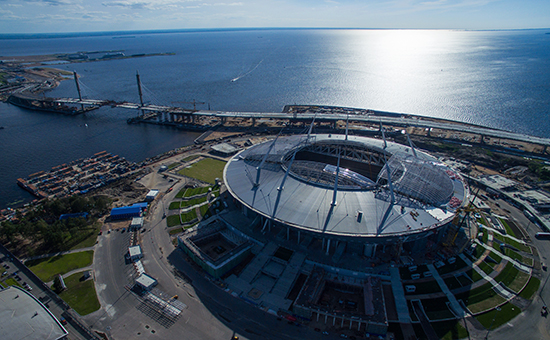 Строительство стадиона &laquo;Зенит Арена&raquo; в&nbsp;Санкт-Петербурге, июль 2016 года
