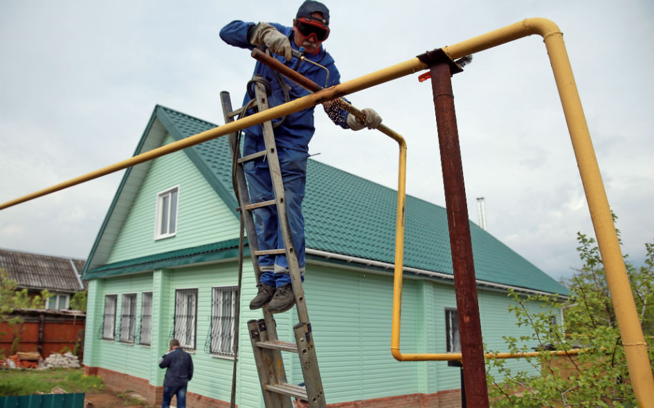 Подвод газа к частному дому фото