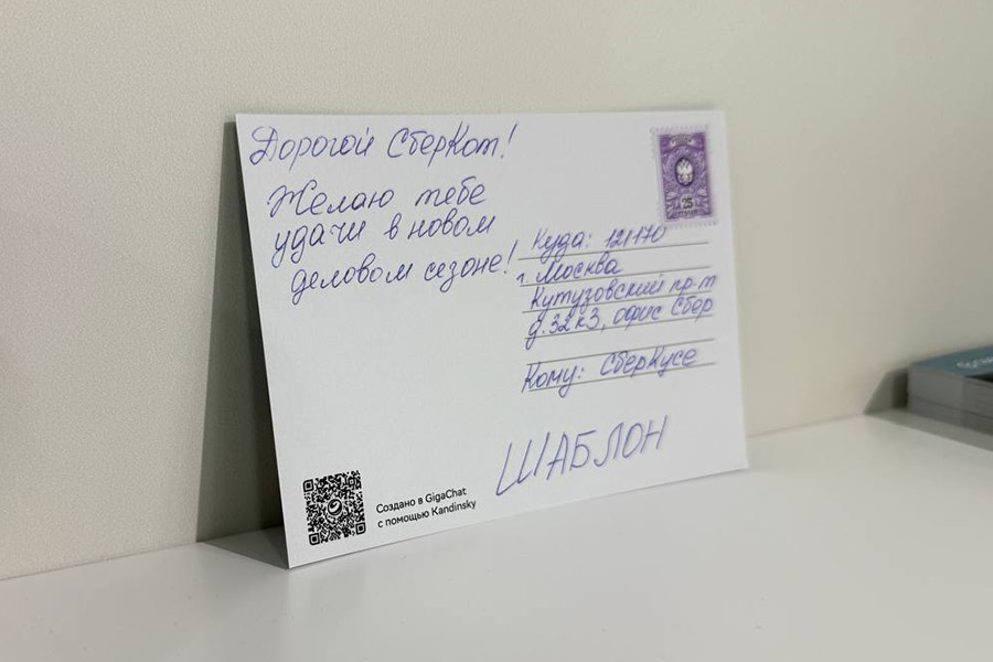 На стенде &laquo;Сбера&raquo; можно отправить почтовую открытку.&nbsp;