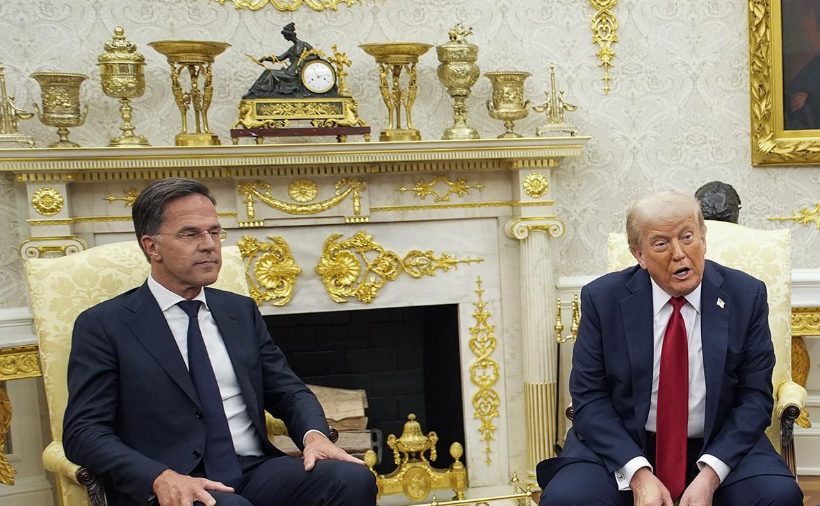 Марк Рютте и Дональд Трамп