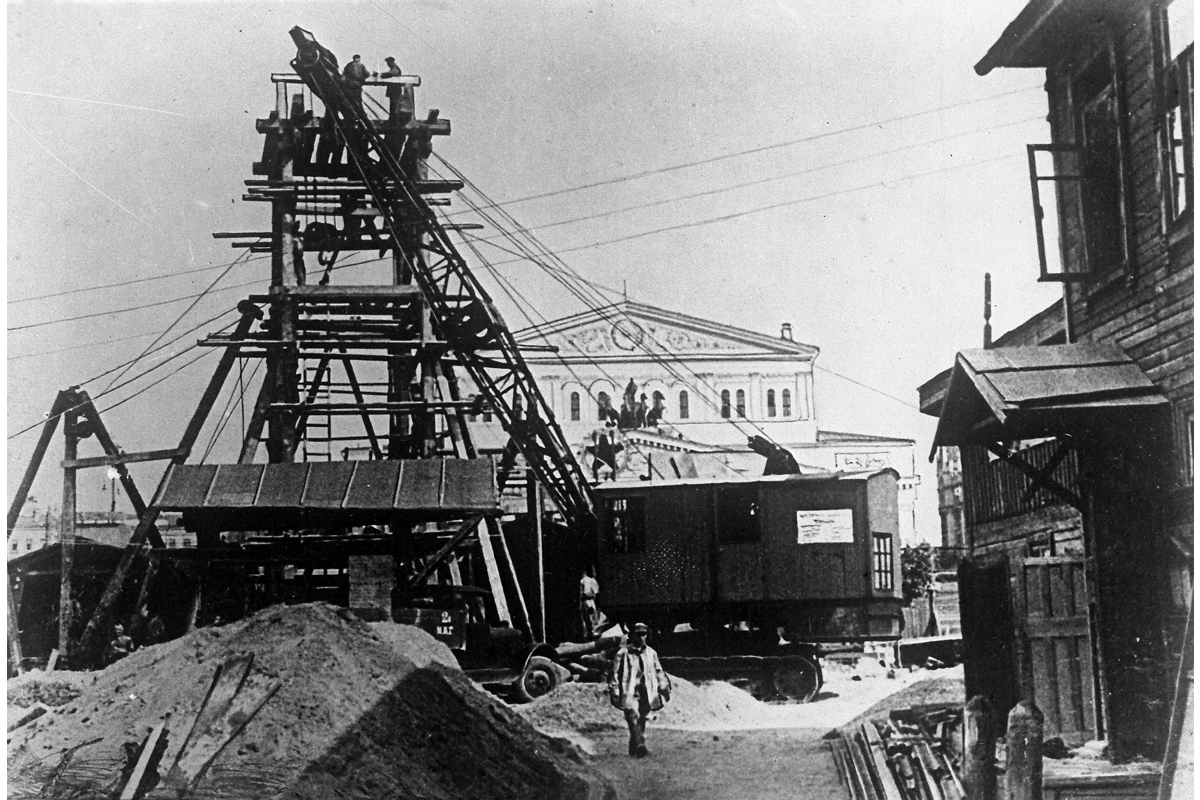 Строительство первой ветки Московского метро, 1935 год