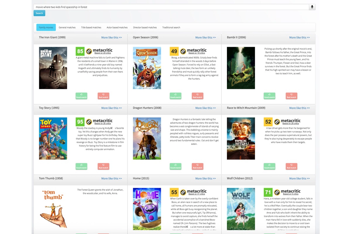 WhatIsMyMovie выдает подборки похожих фильмов