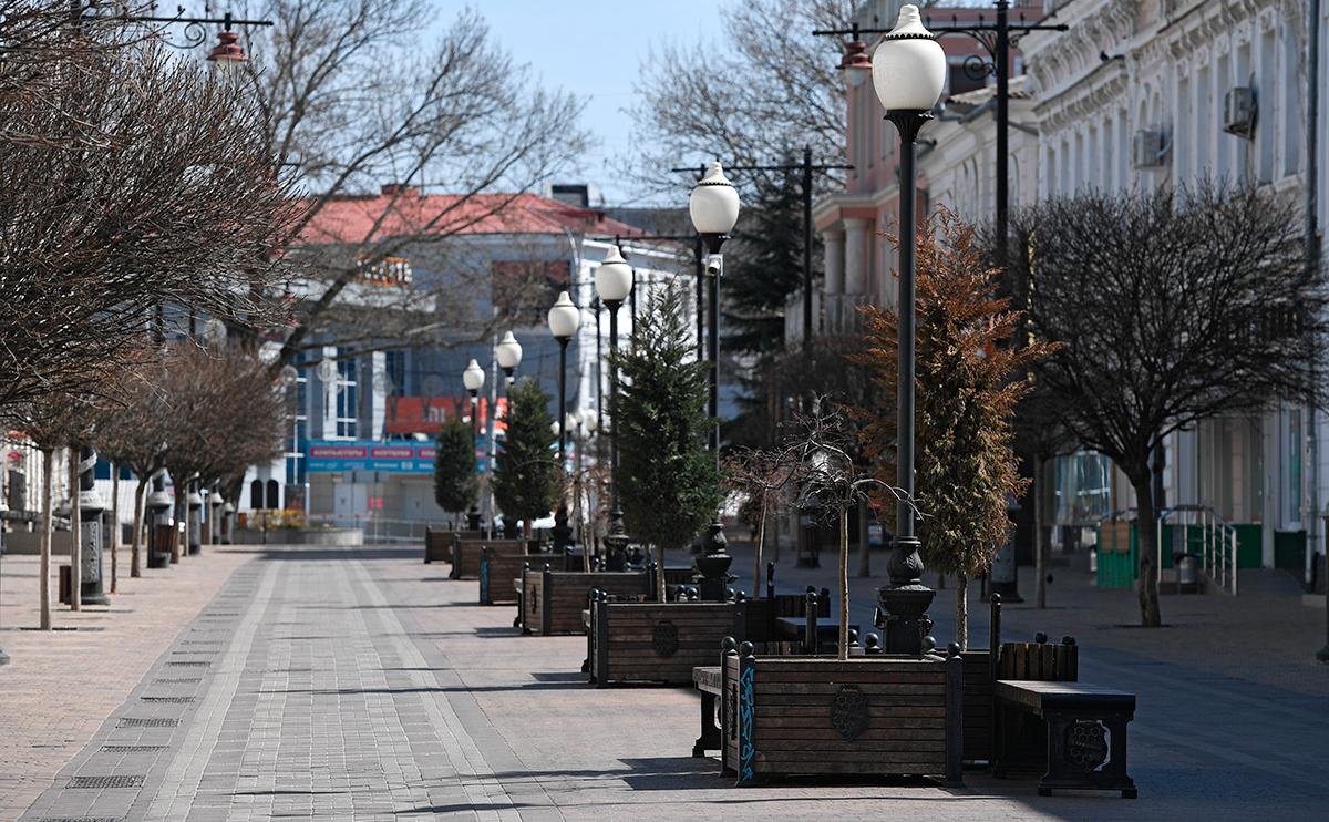 Вид на одну из улиц Симферополя