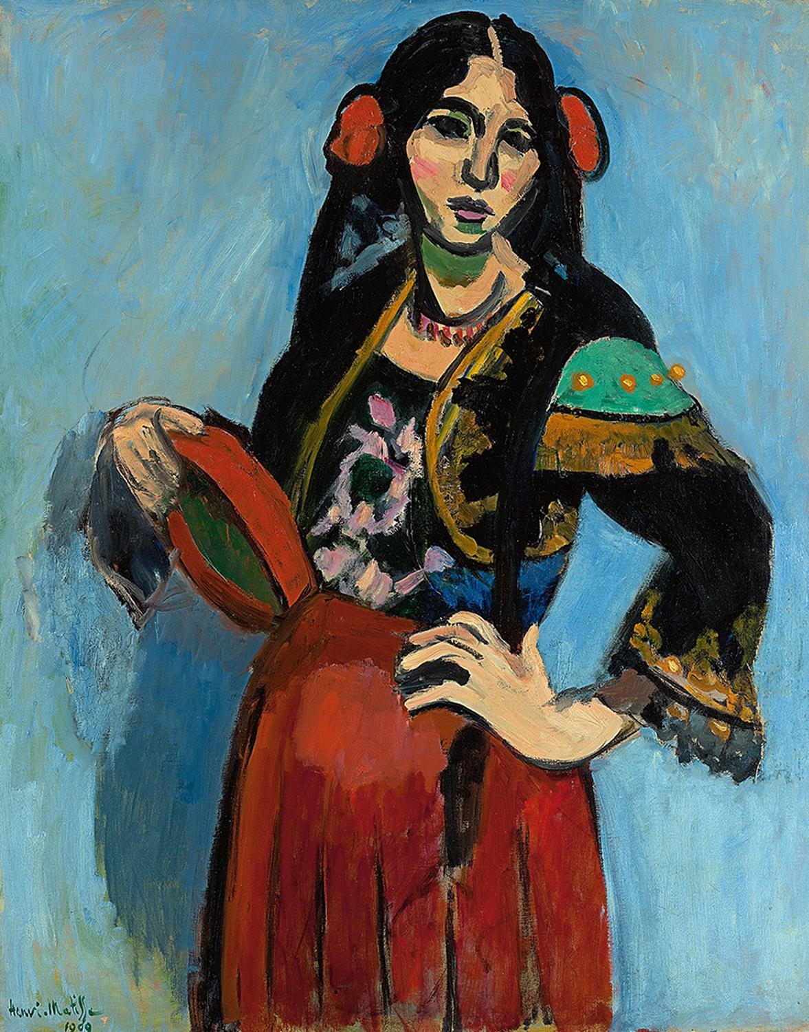 Анри Матисс. «Испанка с бубном», 1909. Государственный музей изобразительных искусств им. А. С. Пушкина